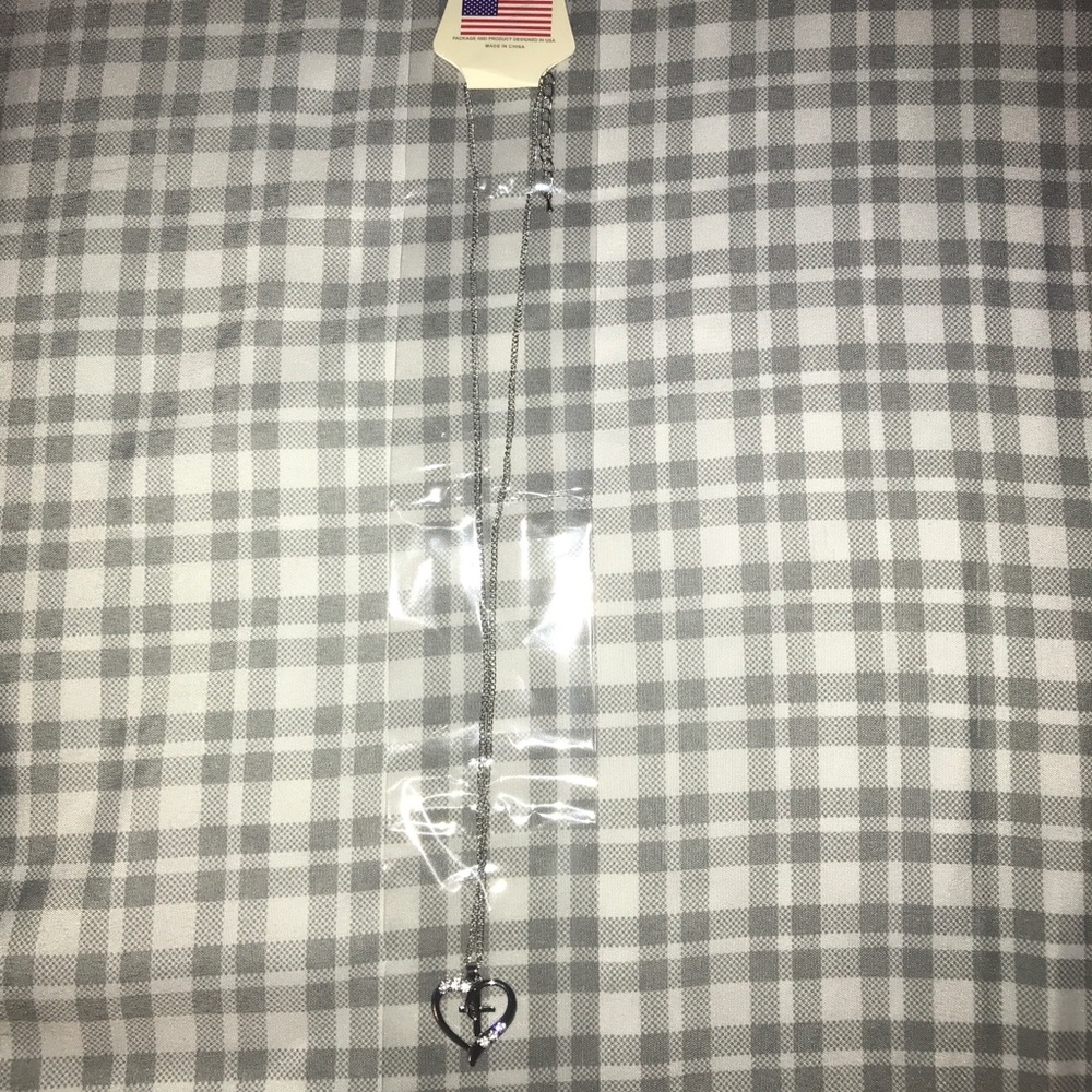 Heart and cross necklace